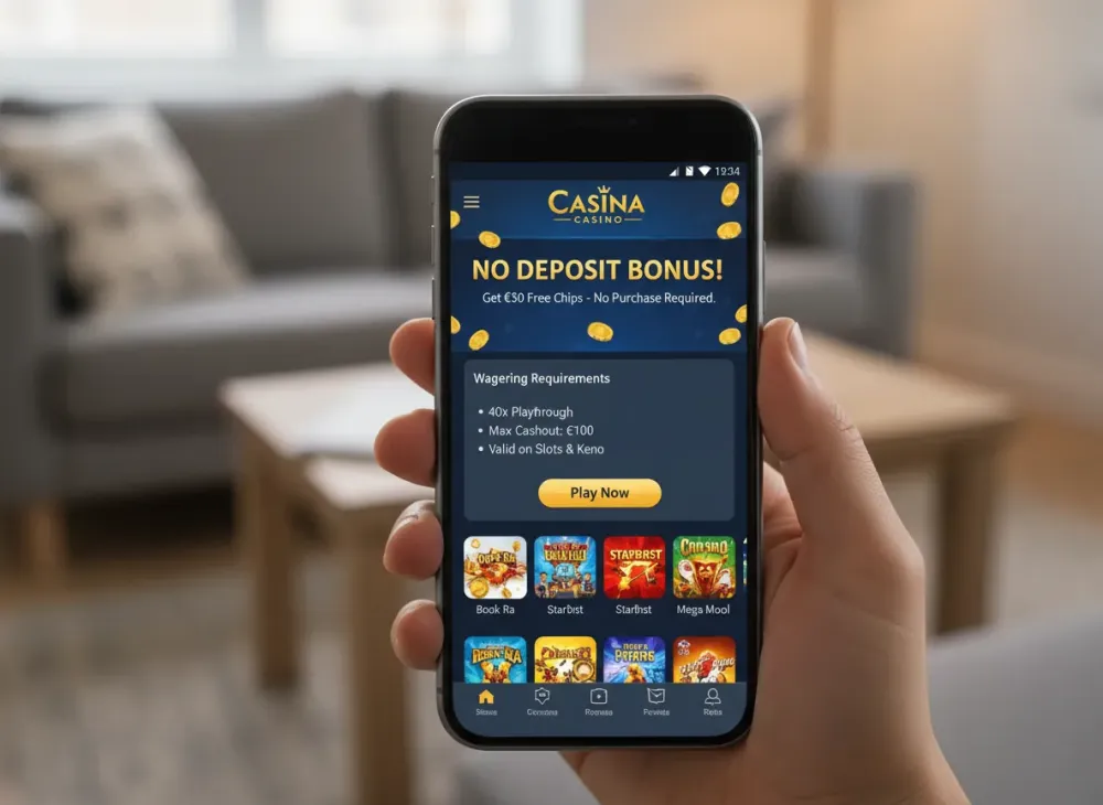 Casina casino no deposit bonus guide and wagering info